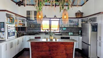 Fridge, oven, stovetop, dishwasher