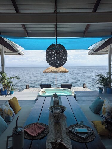 Feel right at home in paradise in the eco friendly, off-grid home on Isla Colon.