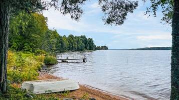 Vlak bij het strand, vissen