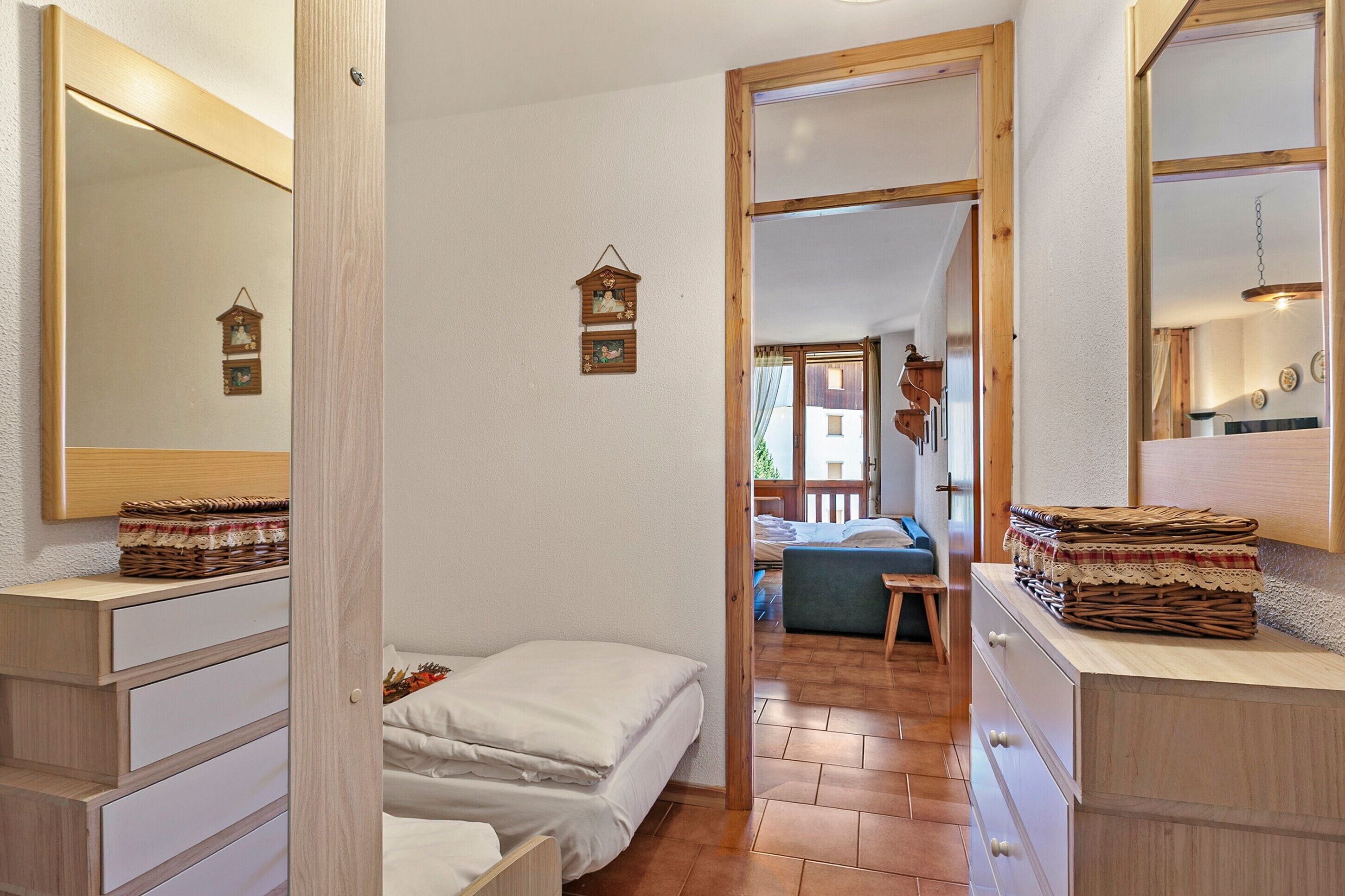 Standard Apartment, Multiple Bedrooms (Studio Valleverde 11D Ski In Ski Out) | 1 bilik tidur, Wi-fi, cadar katil 