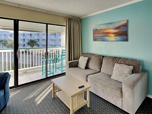 Smart TV - Casa Del Mar 234 | Private Balcony, Partial Beach Views (Galveston)