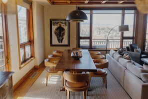 Dining - Cozy See Forever Condo by InvitedHome | Balcony, Walk to Hike and Festivals (Mountain Village)