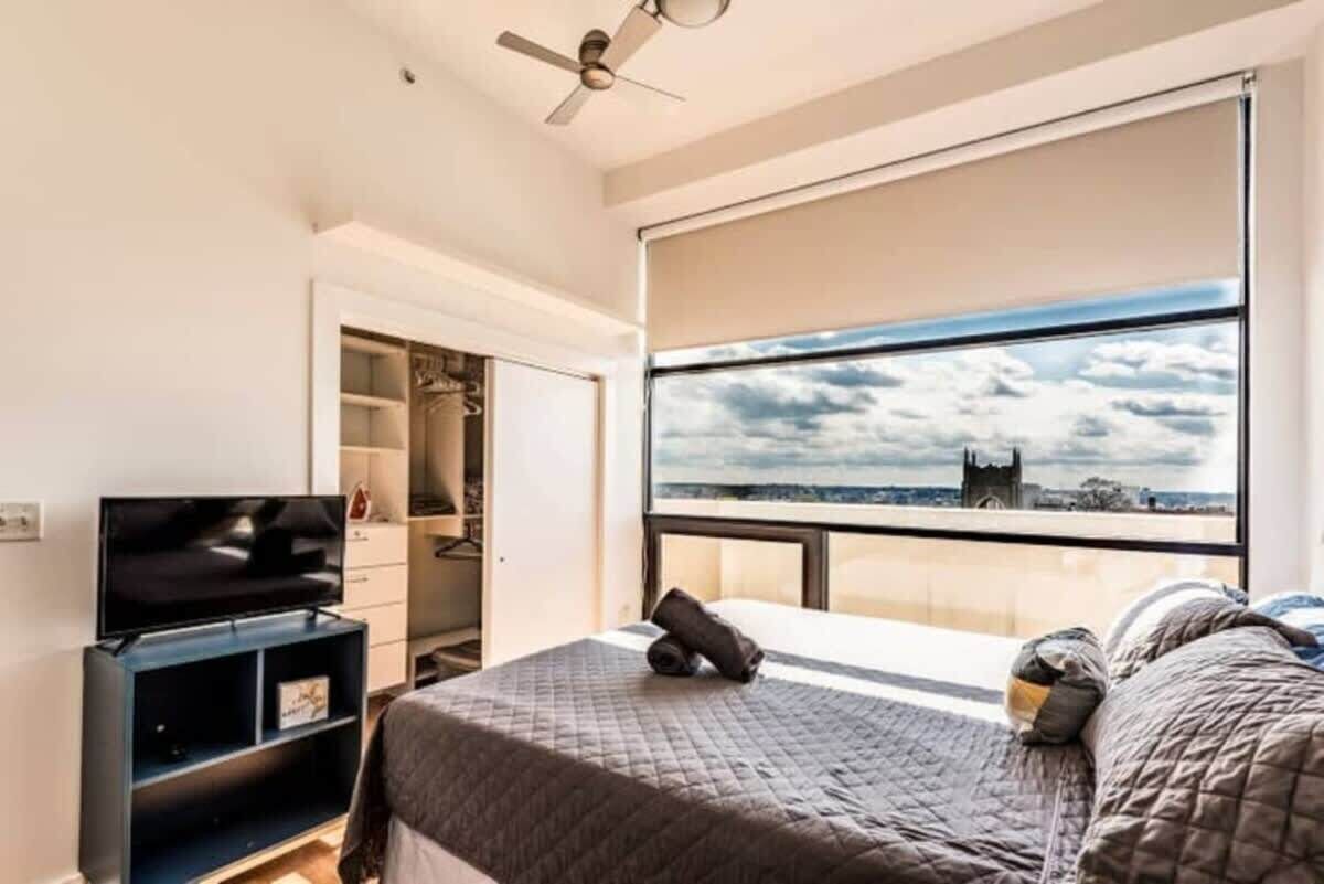 1 bedroom, desk, iron/ironing board, travel crib