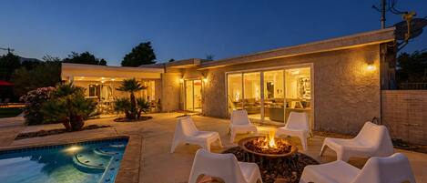 A heated pool