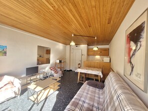 TV - Studio with sleeping nook - near the slopes, for 4 people (Saint-Chaffrey)
