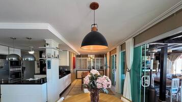 Honeymoon House, Pool Access, Beach View | Living area | 42-inch Smart TV with digital channels, Netflix, pay films