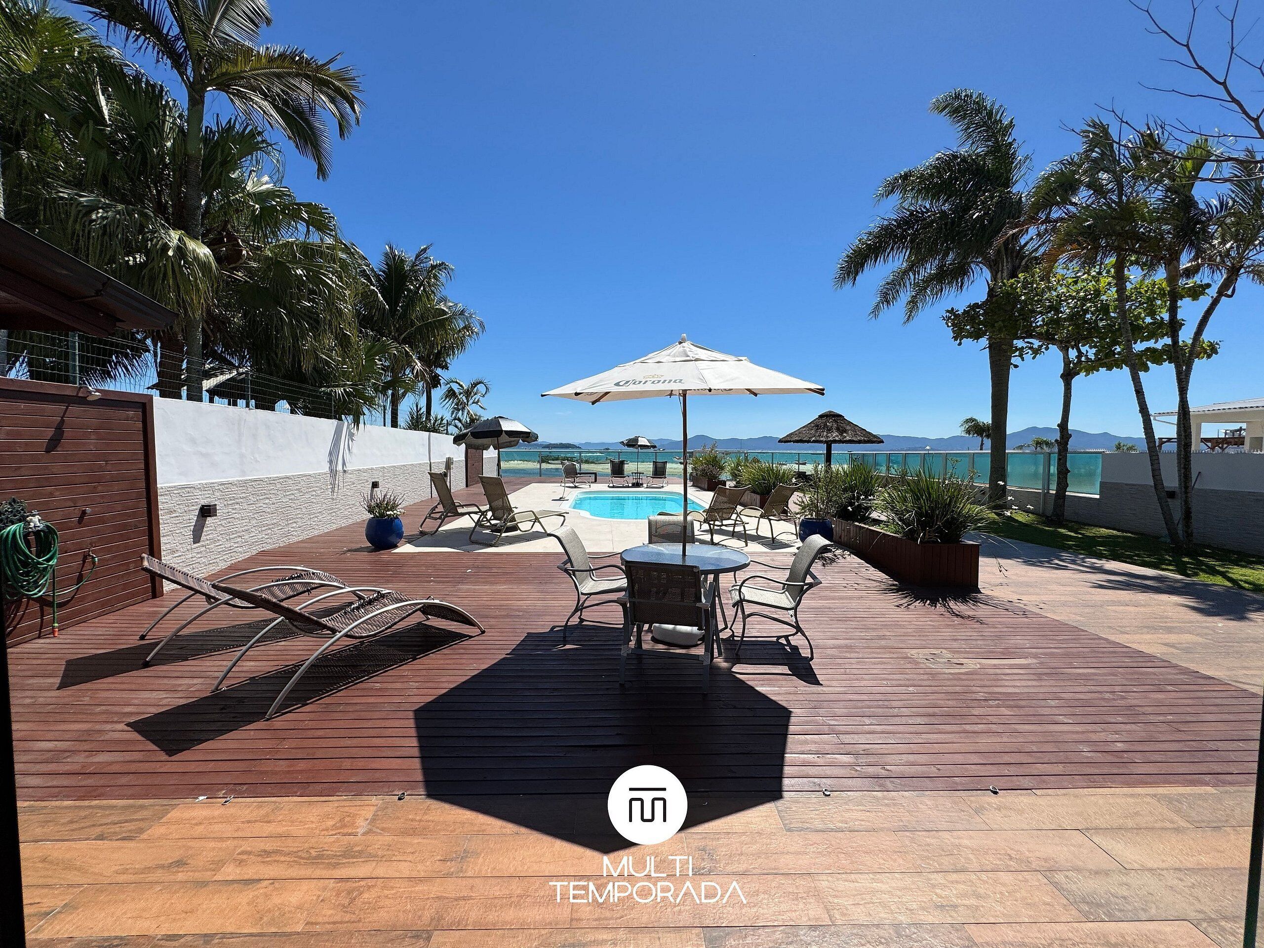 Honeymoon House, Pool Access, Beach View | Outdoor dining