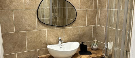 Shower, hair dryer