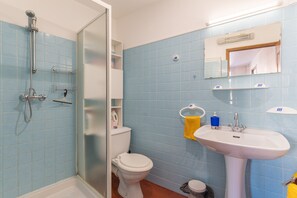 Shower, towels - Apartment "T2 L’Amourié 1st Floor" with Shared Terrace and Balcony (Sainte-Croix-du-Verdon)
