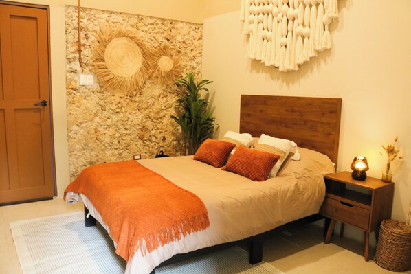 1 غرفة نوم ومكواة/لوح كي وواي فاي وملاءات أسرّة