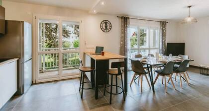 T3 tout confort, clim, parking, balcon, WIFI