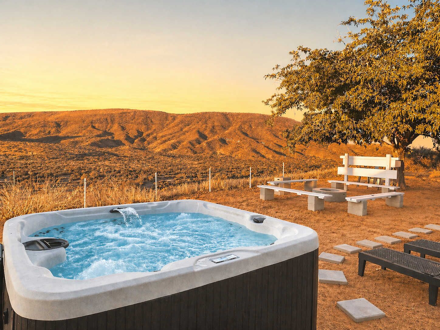 Idromassaggio all'aperto