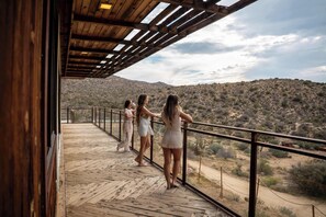 Terrace/patio - Stargate • Mountain Views, Pool, Spa & Serenity (Yucca Valley)