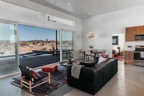 TV, offices - Healing Retreat, Saltwater Pool & Spa · The Refuge (Joshua Tree)