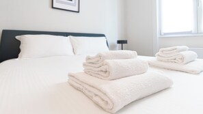 1 غرفة نوم ومكواة/لوح كي وواي فاي مجانًا وملاءات أسرّة