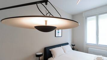 1 habitación, tabla de planchar con plancha, wifi gratis y ropa de cama