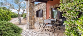 Private cottage at ground floor, in an exclusive and secluded location, 35 square meters, ideal for 2 guests.It comprises a cozy living room with a fully equipped kitchenette, a double bedroom and a bathroom with shower.A splendid terrace with a view is 