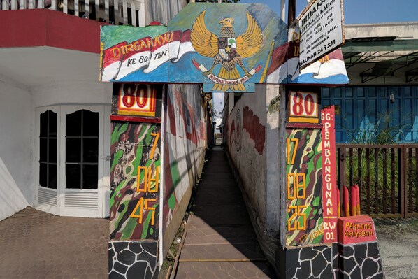 Overnatningsstedets facade