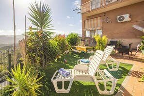 Appartement, terras, uitzicht op zee | Terras