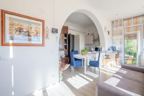Apartment, Patio, Sea View | Living area | TV - Casa Di Bruna Seaview Garden Albenga (Bezzo)