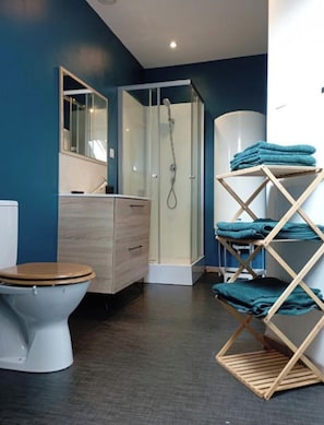 Shower, hair dryer, towels, soap - L'essentiel en campagne (Calais) Farmhouse 10 minutes from the beach! Private Parking! (Guemps)