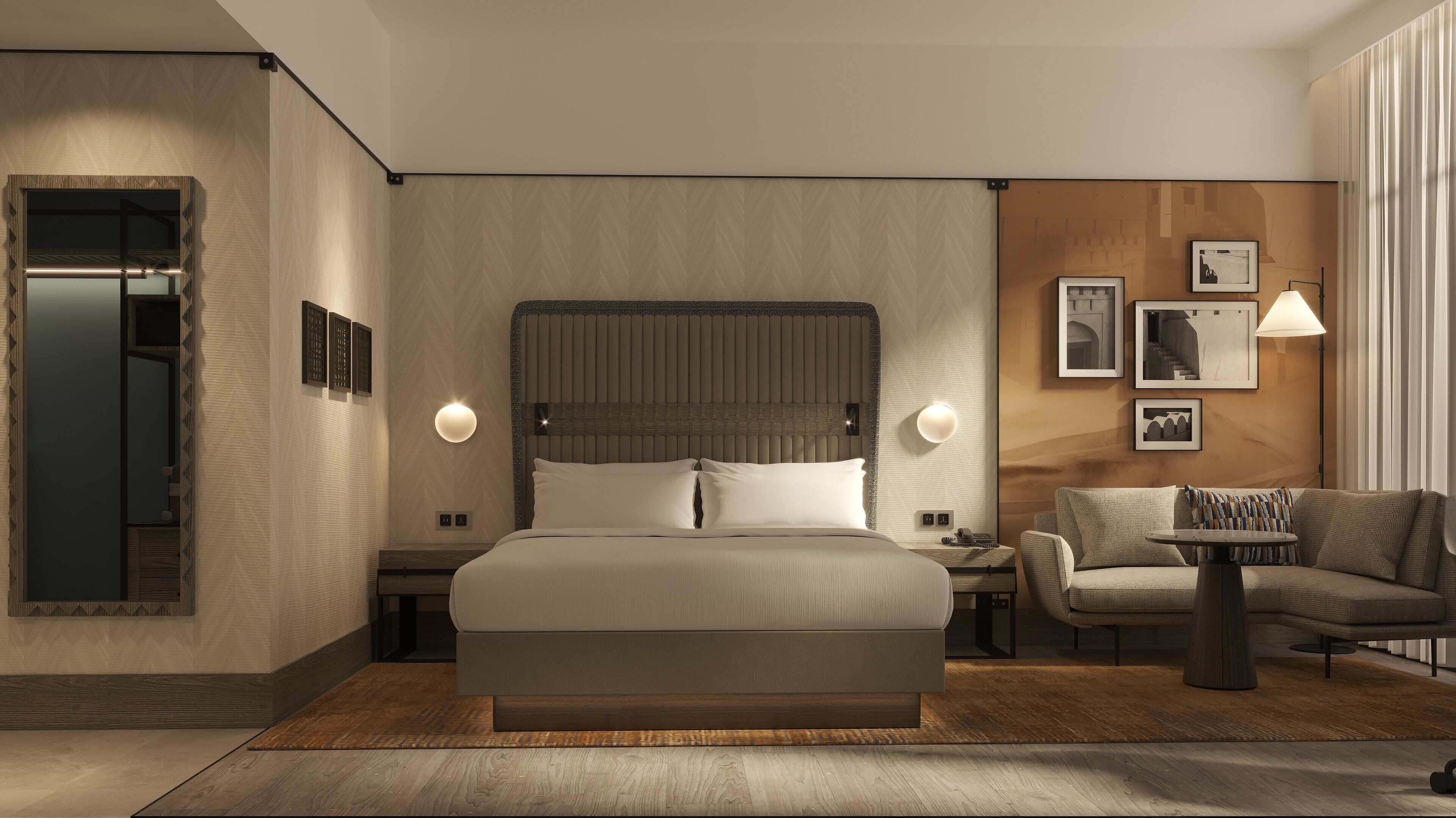 Club Suite, 1 King Bed (Living Dining) | Minibar, in-room safe, individually decorated, individually furnished