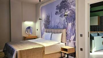 In-room safe, desk, laptop workspace, blackout drapes