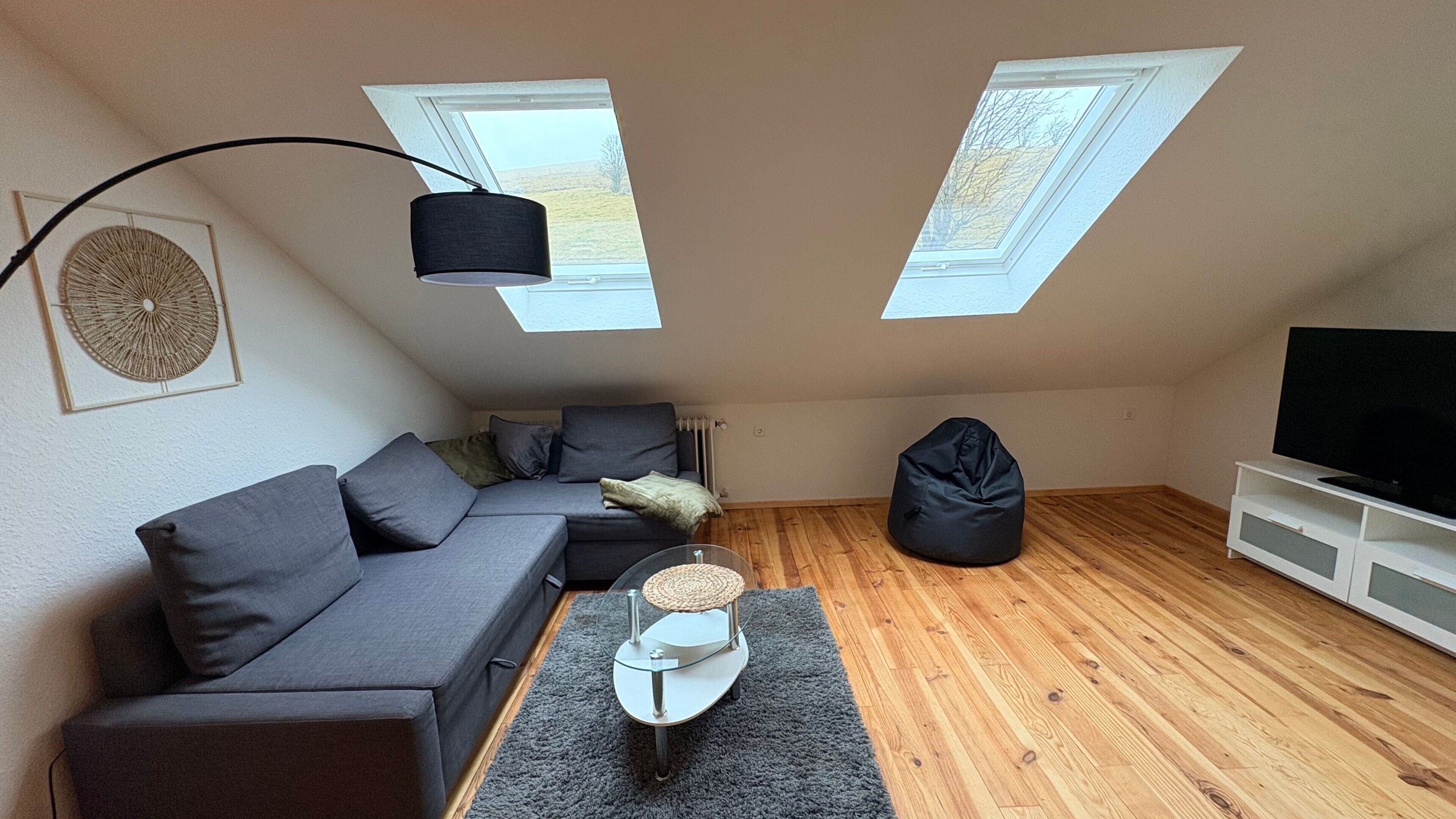Fernseher, Kamin