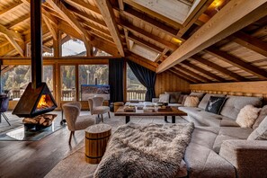 Fernseher, Kamin