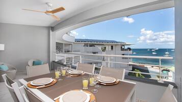 Deluxe Apartment, Sea View | Terrace/patio