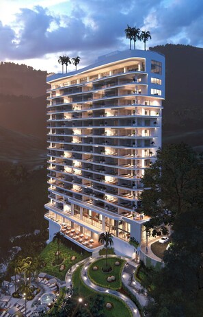 Front of property - evening/night