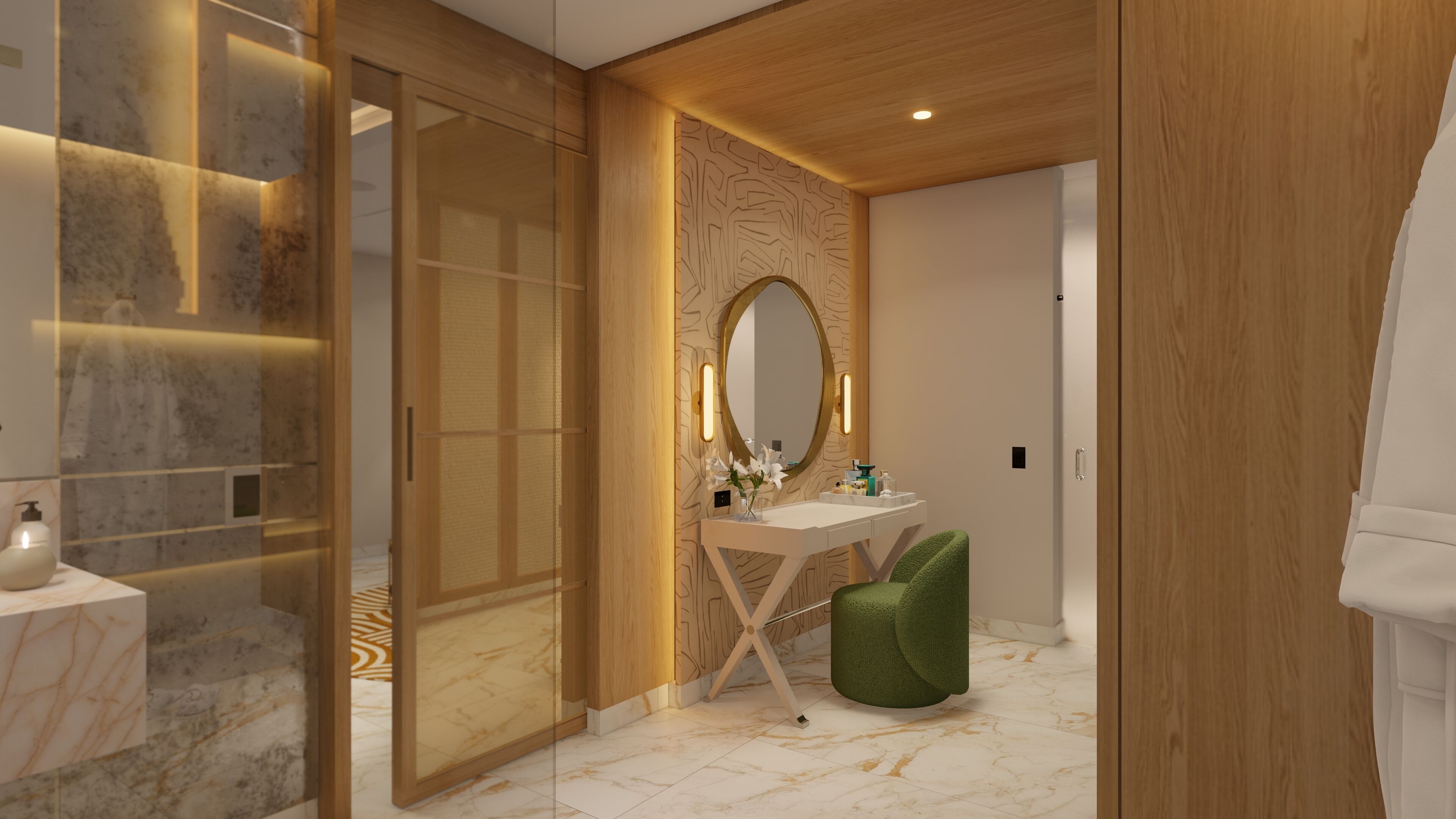 Suite, 2 Schlafzimmer, Balkon, Meerblick | Badezimmer | Kostenlose Toilettenartikel, Haartrockner, Handtücher, Seife