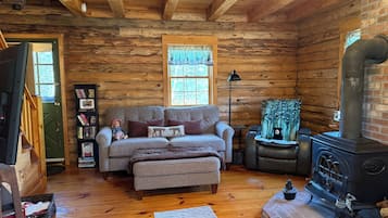 Télévision, cheminée