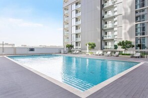 Pool - Elegant | One Bedroom | Free Pool & Gym Access (Meydan)