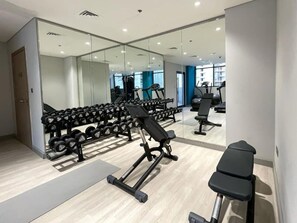 Fitness facility - Luxurious Studio l Free Pool, Gym Access l  Meydan (Meydan)