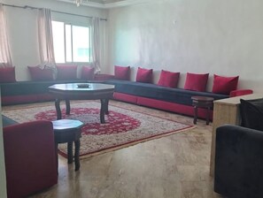 Apartment, 3 Bedrooms, Accessible, Smoking | Living room - Luxury Apartment in Fes City Centre for Families (Fes)