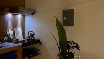 Placa de cocina, lavavajillas, utensilios de cocina