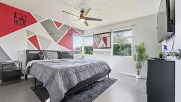 3 bedrooms, iron/ironing board, travel cot, free WiFi