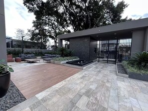 Terrace/patio - Giardino Smart Studio 05205 · 7 km GRU Airport +Space+Pool (Guarulhos)