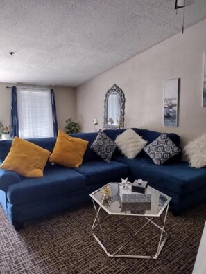 Deluxe Apartment | Living area | TV - Fairview Inn Airport (Greensboro)