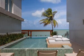 Outdoor pool - Flat pé na areia 406 Branco Haus  (João Pessoa)