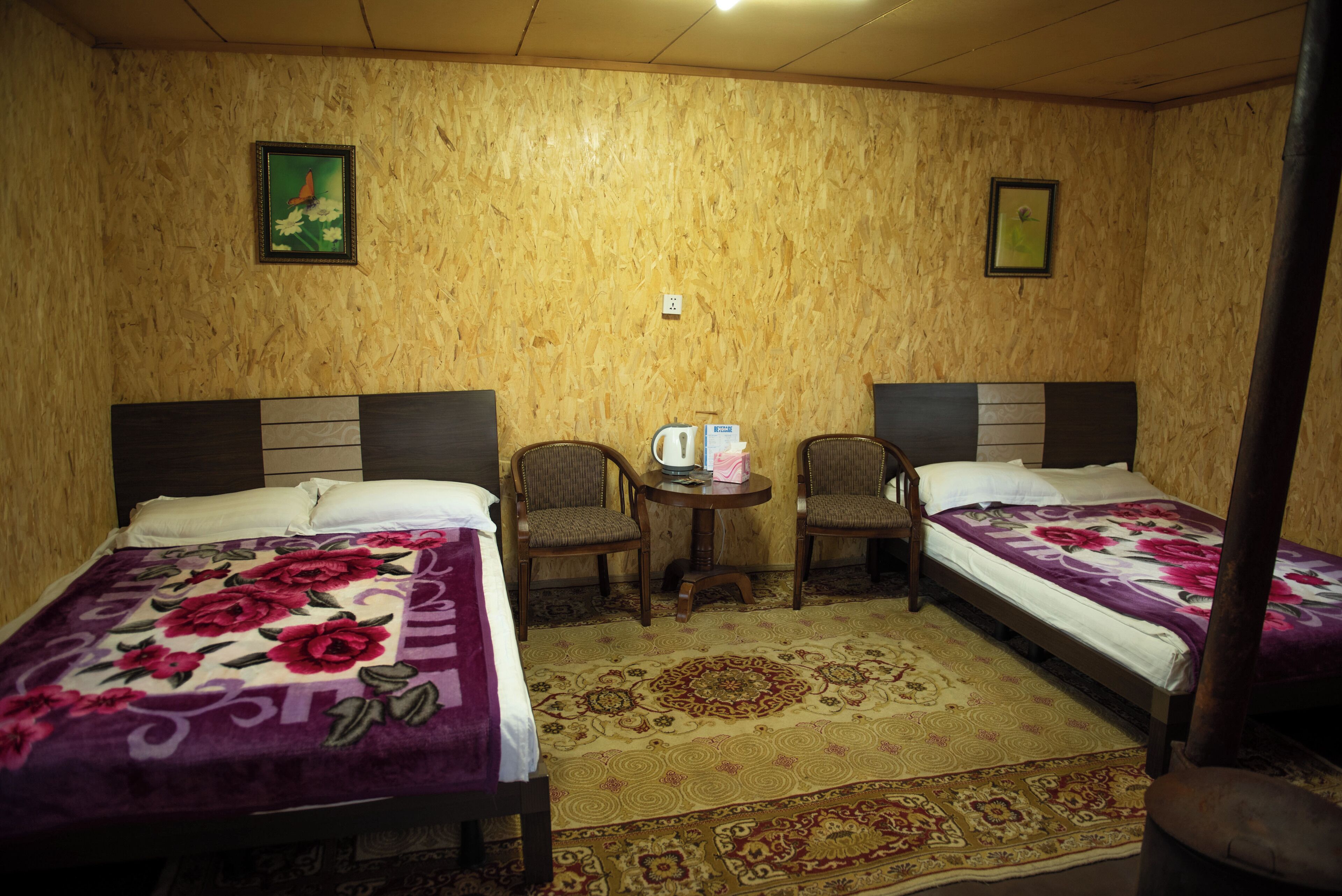 Standard-Ferienhütte, 2 Doppelbetten, Hügelblick | Bettwäsche