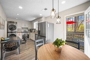 Fridge, microwave, oven, stovetop - 3BR Family Home | Peaceful Stay near Marietta Sq (Marietta)