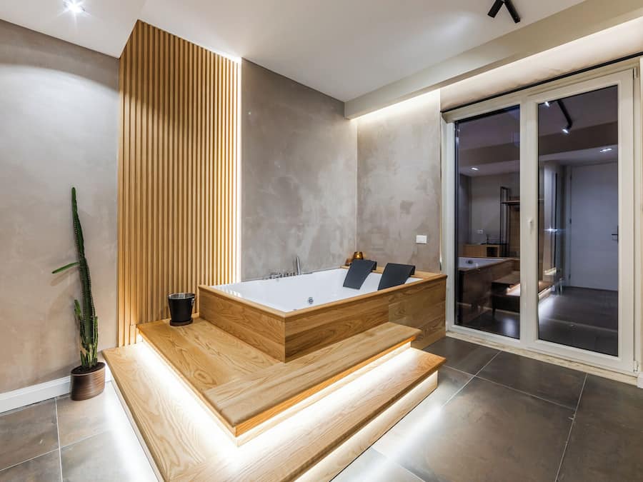 Suíte superluxo, sacada, vista para o jardim | Lençóis italianos Frette, roupas de cama premium, cortinas blackout