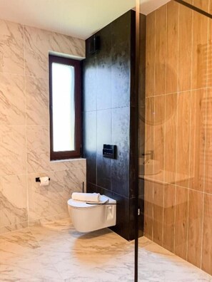 Free toiletries, hair dryer, towels, soap