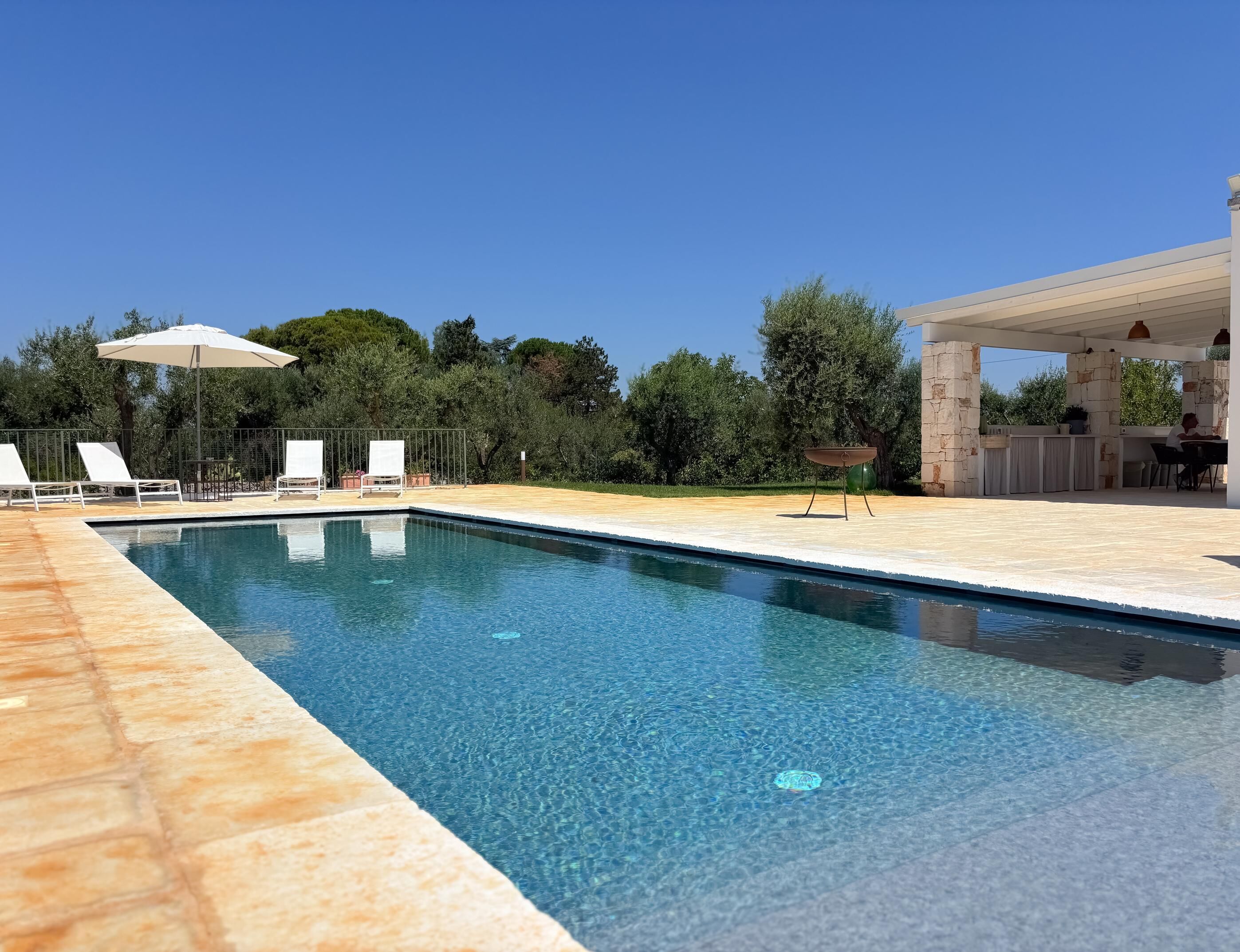 Una piscina riscaldata