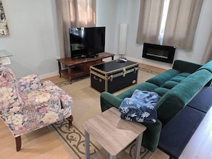 TV connectée, cheminée
