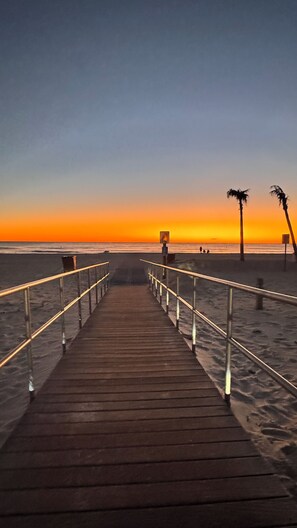 Sun-loungers, beach towels