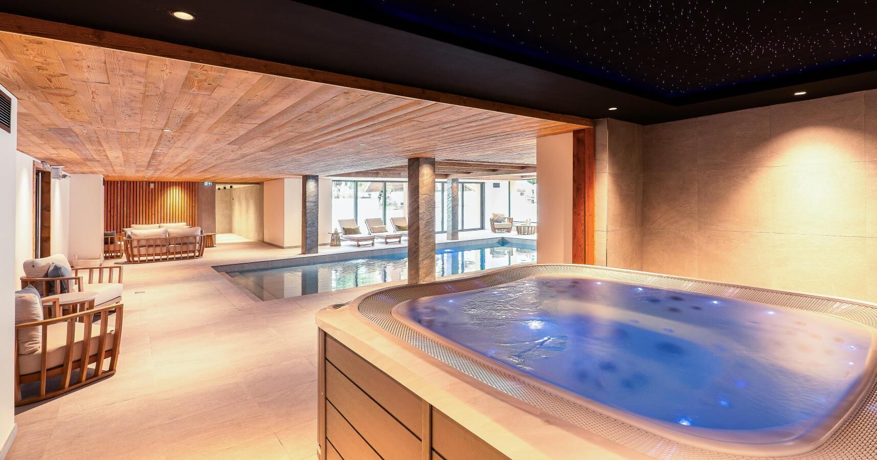 A heated pool
