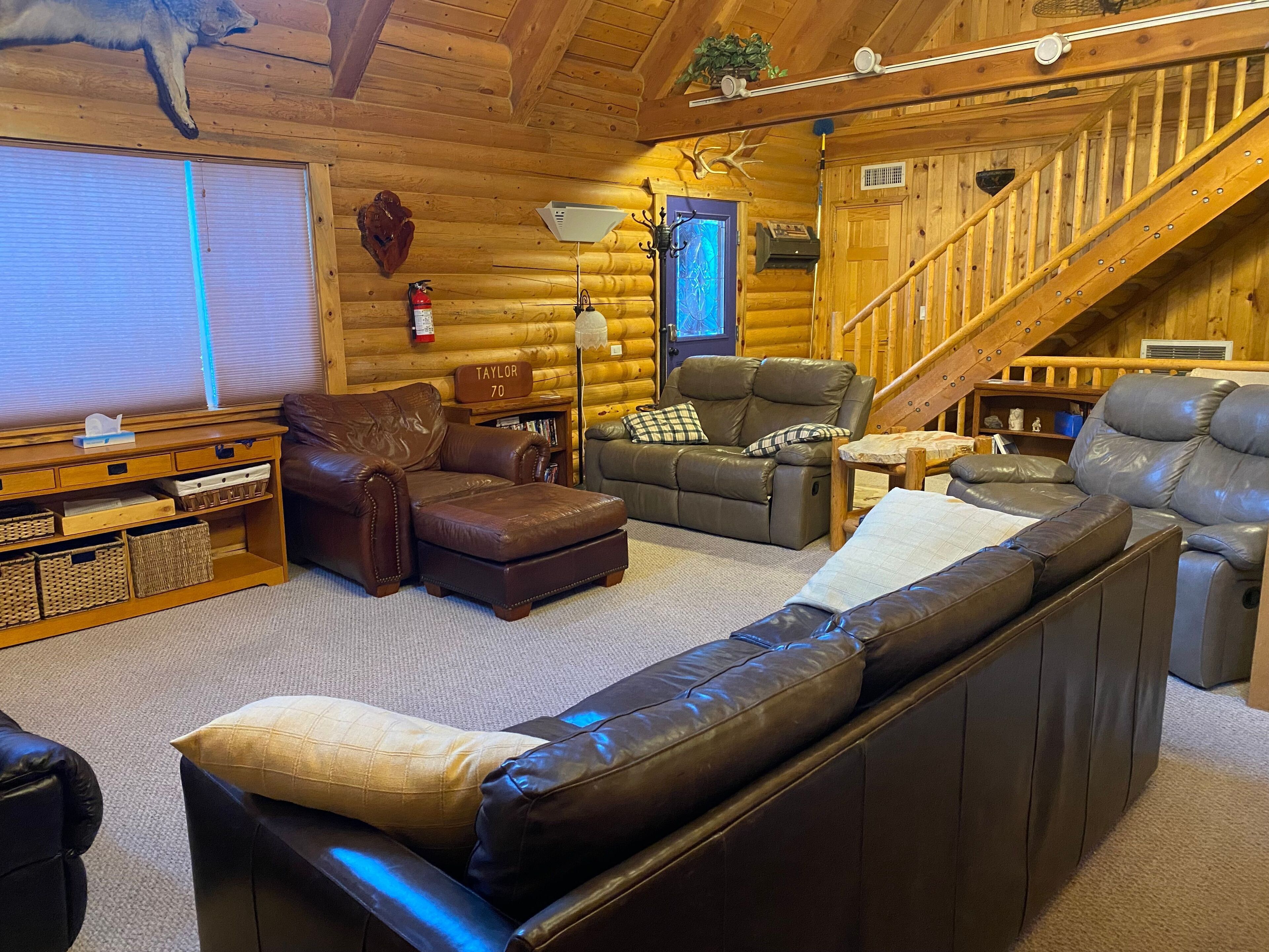 TV, bøker og stereoanlegg